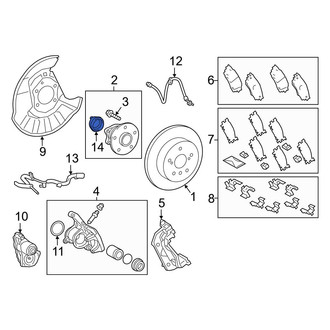 Toyota OE - Front Left ABS Wheel Speed Sensor