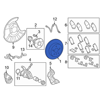 Toyota OE - Rear Disc Brake Rotor
