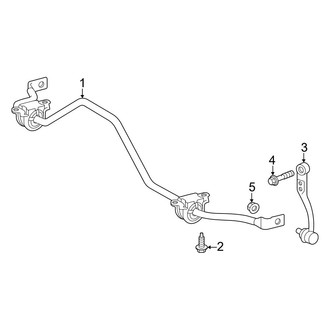 Toyota OE - Rear Suspension - Stabilizer Bar & Components (FWD)