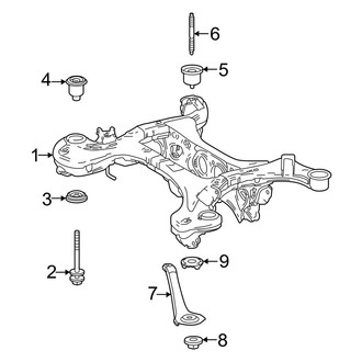Toyota OE - Rear Suspension - Suspension Mounting (Hybrid XLE / LE / Limited / XLE FWD)