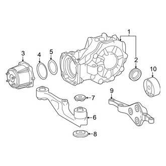 Toyota OE - Rear Suspension - Axle & Differential (AWD)