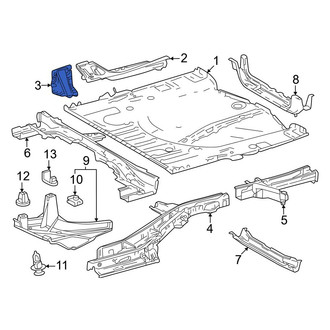 Toyota OE - Rear Left Floor Pan Reinforcement