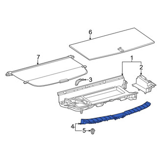 Toyota OE - Rear Liftgate Trim Scuff Plate