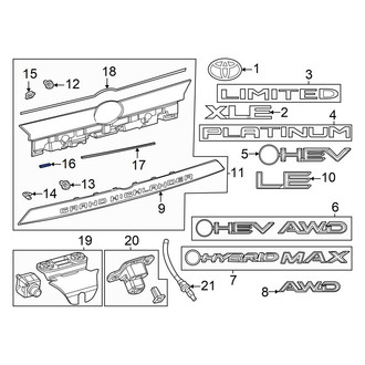 Toyota OE - Lower Liftgate Finish Panel Insulator