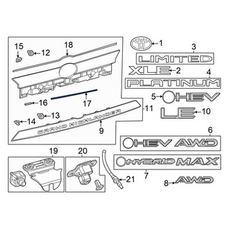 Toyota OE - Lower Liftgate Finish Panel Insulator