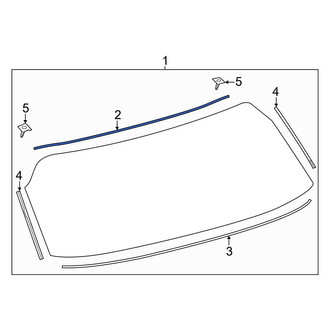 Toyota OE - Upper Liftgate Glass Seal