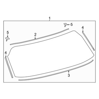Toyota OE - Lift Gate - Glass