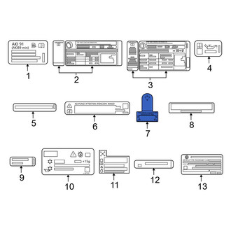 Toyota OE - Air Bag Information Label