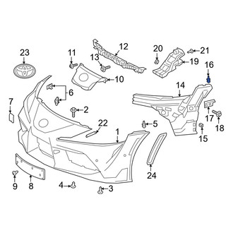Toyota OE - Bumper Cover Retainer