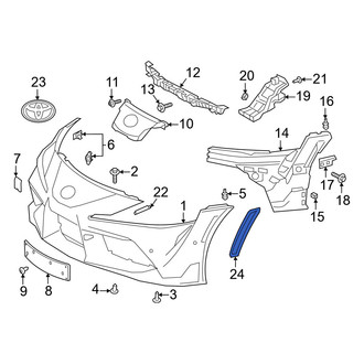 Toyota OE - Front Left Reflector Panel
