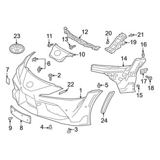 Toyota OE - Front Bumper & Grille - Bumper & Components (Bumper Cover & Trim)