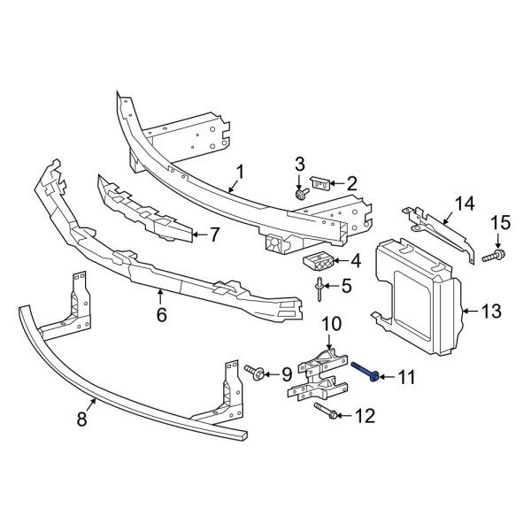 Bumper Cover Reinforcement Bolt