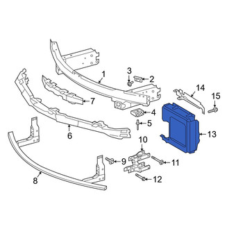 Toyota OE - Front Left Bumper Cover Reinforcement