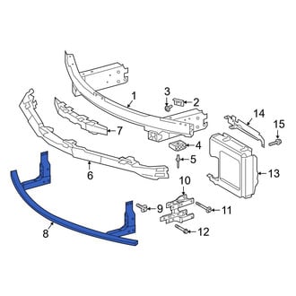 Toyota OE - Front Center Bumper Cover Reinforcement