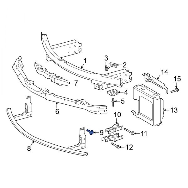 Bumper Cover Reinforcement Bolt