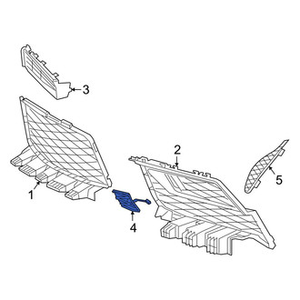 Toyota OE - Front Left Grille Molding