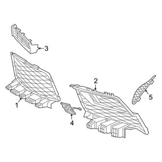 Toyota OE - Front Bumper & Grille - Grille & Components