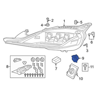 Toyota OE - Front Left Headlight Bulb
