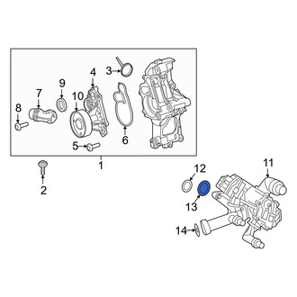 Toyota OE - HVAC Heater Control Valve O-Ring