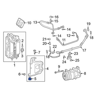 Toyota OE - A/C Condenser Bracket Insulator