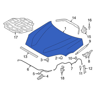 Toyota OE - Front Hood Panel