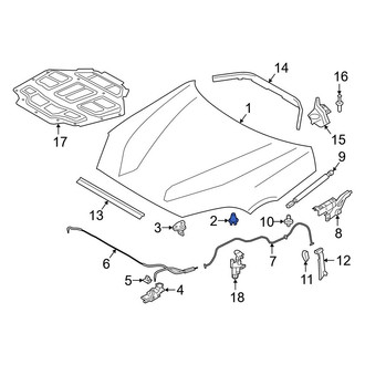 Toyota OE - Front Hood Stop Buffer