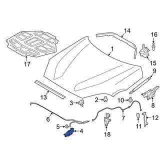 Toyota OE - Front Left Hood Latch
