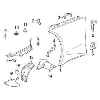 Toyota OE - Front Hood Stop Buffer