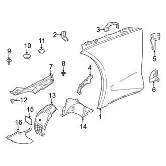 Toyota OE - Rocker Panel Molding Clip