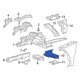 Toyota OE - Left Outer Frame Side Member Reinforcement