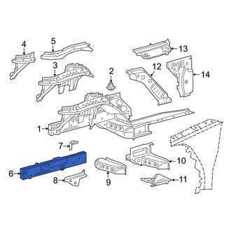 Toyota OE - Front Left Frame Side Member