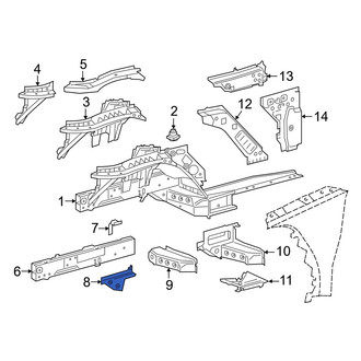 Toyota OE - Left Lower Frame Side Member Reinforcement