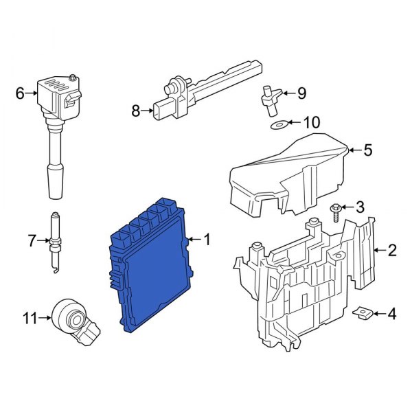 Toyota OE 89661WAA02 Engine Control Module (ECM)