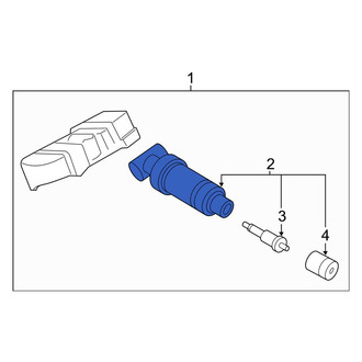Toyota OE - Tire Pressure Monitoring System (TPMS) Sensor Valve Assembly