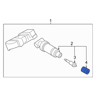 Toyota OE - Tire Pressure Monitoring System (TPMS) Valve Stem Cap