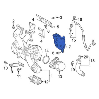 Toyota OE - Turbocharger Mount Heat Shield
