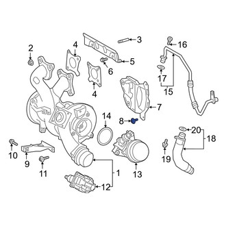 Toyota OE - Turbocharger Mount Heat Shield Bolt