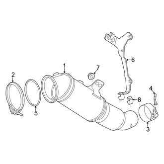 Toyota OE - Exhaust System - Exhaust Components (Front)