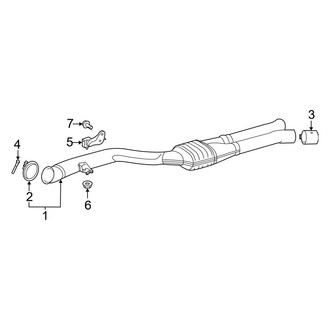 Toyota OE - Exhaust System - Exhaust Components (Center)