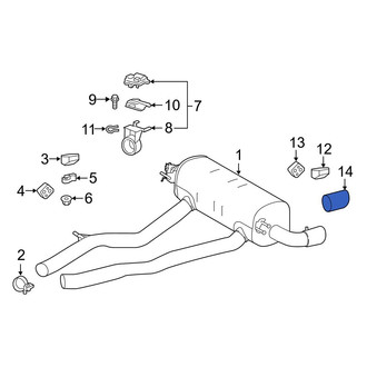 Toyota OE - Exhaust Tail Pipe Tip