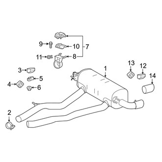 Toyota OE - Exhaust System - Exhaust Components (Rear)