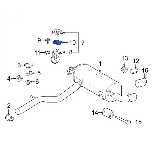 Exhaust Control Valve Actuator Insulator