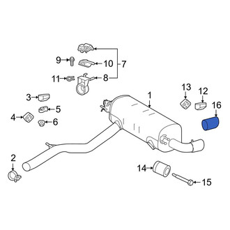 Toyota OE - Exhaust Tail Pipe