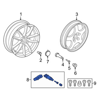 Toyota OE - Tire Pressure Monitoring System (TPMS) Sensor