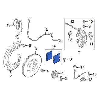 Toyota OE - Front Disc Brake Pad Set