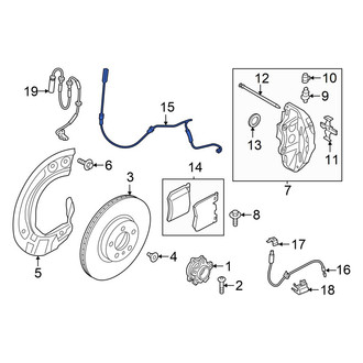 Toyota OE - Front Disc Brake Pad Wear Sensor