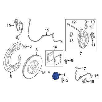 Toyota OE - Front Wheel Bearing and Hub Assembly