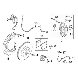 Toyota OE - Front Suspension - Brake Components