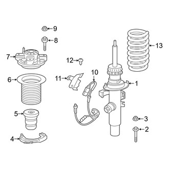 Toyota OE - Front Suspension - Struts & Components