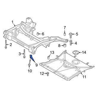 Toyota OE - Left Suspension Subframe Reinforcement Bracket